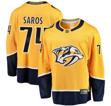 Miesten Nashville Predators Juuse Saros 74 Pelipaita Kulta Breakaway Koti