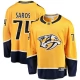 Miesten Nashville Predators Juuse Saros 74 Pelipaita Kulta Breakaway Koti