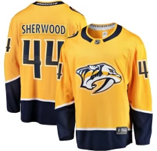 Miesten Nashville Predators Kiefer Sherwood 44 Pelipaita Kulta Breakaway Koti