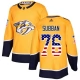 Miesten Nashville Predators P.K Subban 76 Pelipaita USA Flag Fashion Kulta Authentic