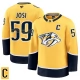 Miesten Nashville Predators Roman Josi 59 Pelipaita Captain Patch Keltainen Premium Koti