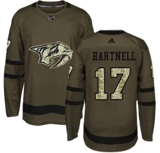 Miesten Nashville Predators Scott Hartnell 17 Pelipaita Camo Green Authentic