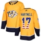 Miesten Nashville Predators Scott Hartnell 17 Pelipaita USA Flag Fashion Kulta Authentic