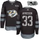 Miesten Nashville Predators Viktor Arvidsson 33 Pelipaita 1917-2017 100th Anniversary Patch Musta Authentic