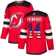 Miesten New Jersey Devils Adam Henrique 14 Pelipaita USA Flag Fashion Punainen Authentic