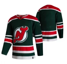 Miesten New Jersey Devils Blank Pelipaita 2020-21 Reverse Retro Vihreä Authentic
