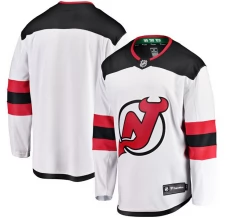 Miesten New Jersey Devils Blank Pelipaita Valkoinen Breakaway Vieras