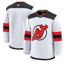 Miesten New Jersey Devils Blank Pelipaita Valkoinen Premium Vieras