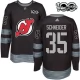 Miesten New Jersey Devils Cory Schneider 35 Pelipaita 1917-2017 100th Anniversary Patch Musta Authentic