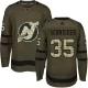 Miesten New Jersey Devils Cory Schneider 35 Pelipaita Camo Green Authentic