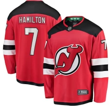 Miesten New Jersey Devils Dougie Hamilton 7 Pelipaita Punainen Breakaway Koti