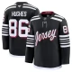 Miesten New Jersey Devils Jack Hughes 86 Pelipaita Musta Premium Vaihtoehtoinen