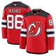 Miesten New Jersey Devils Jack Hughes 86 Pelipaita Punainen Premium Koti