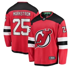 Miesten New Jersey Devils Jacob Markstrom 25 Pelipaita Punainen Premier Breakaway Koti