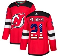 Miesten New Jersey Devils Kyle Palmieri 21 Pelipaita USA Flag Fashion Punainen Authentic