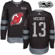 Miesten New Jersey Devils Nico Hischier 13 Pelipaita 1917-2017 100th Anniversary Patch Musta Authentic