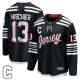 Miesten New Jersey Devils Nico Hischier 13 Pelipaita Captain Patch Musta Premier Breakaway Vaihtoehtoinen