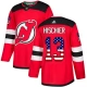 Miesten New Jersey Devils Nico Hischier 13 Pelipaita USA Flag Fashion Punainen Authentic