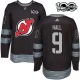 Miesten New Jersey Devils Taylor Hall 9 Pelipaita 1917-2017 100th Anniversary Patch Musta Authentic