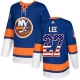 Miesten New York Islanders Anders Lee 27 Pelipaita USA Flag Fashion Sininen Authentic