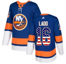 Miesten New York Islanders Andrew Ladd 16 Pelipaita USA Flag Fashion Sininen Authentic