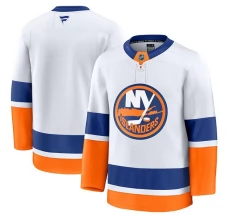 Miesten New York Islanders Blank Pelipaita Valkoinen Premium Vieras