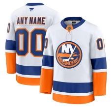 Miesten New York Islanders Custom Pelipaita Valkoinen Premium Vieras