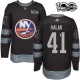 Miesten New York Islanders Jaroslav Halak 41 Pelipaita 1917-2017 100th Anniversary Patch Musta Authentic