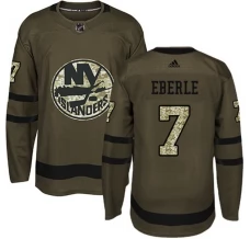 Miesten New York Islanders Jordan Eberle 7 Pelipaita Camo Green Authentic