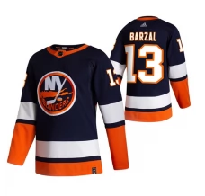 Miesten New York Islanders Mathew Barzal 13 Pelipaita 2020-21 Reverse Retro Sininen Authentic