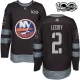 Miesten New York Islanders Nick Leddy 2 Pelipaita 1917-2017 100th Anniversary Patch Musta Authentic