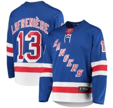 Miesten New York Rangers Alexis Lafrenière 13 Pelipaita Sininen Premier Breakaway Koti