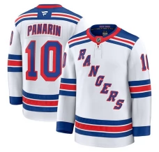 Miesten New York Rangers Artemi Panarin 10 Pelipaita Valkoinen Premium Vieras