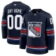 Miesten New York Rangers Custom Pelipaita Navy Premium Vaihtoehtoinen