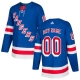 Miesten New York Rangers Custom Pelipaita Sininen Authentic