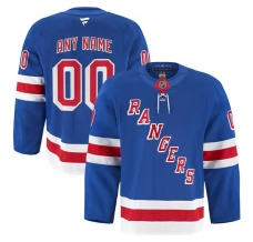 Miesten New York Rangers Custom Pelipaita Sininen Authentic Pro Koti