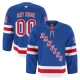 Miesten New York Rangers Custom Pelipaita Sininen Authentic Pro Koti