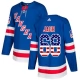 Miesten New York Rangers Jaromir Jagr 68 Pelipaita USA Flag Fashion Sininen Authentic
