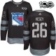 Miesten New York Rangers Jimmy Vesey 26 Pelipaita 1917-2017 100th Anniversary Patch Musta Authentic