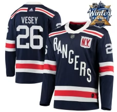 Miesten New York Rangers Jimmy Vesey 26 Pelipaita 2018 Winter Classic Patch Navy Authentic