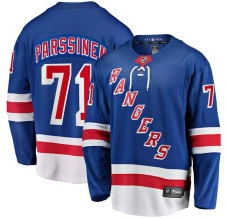 Miesten New York Rangers Juuso Parssinen 71 Pelipaita Sininen Breakaway Koti