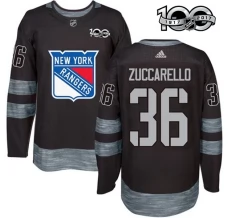 Miesten New York Rangers Mats Zuccarello 36 Pelipaita 1917-2017 100th Anniversary Patch Musta Authentic
