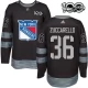 Miesten New York Rangers Mats Zuccarello 36 Pelipaita 1917-2017 100th Anniversary Patch Musta Authentic