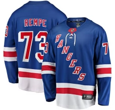 Miesten New York Rangers Matt Rempe 73 Pelipaita Sininen Breakaway Koti