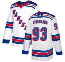 Miesten New York Rangers Mika Zibanejad 93 Pelipaita Valkoinen Authentic