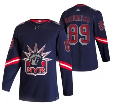 Miesten New York Rangers Pavel Buchnevich 89 Pelipaita 2020-21 Reverse Retro Navy Authentic