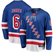 Miesten New York Rangers Zac Jones 6 Pelipaita Sininen Premier Breakaway Koti