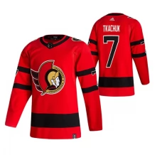 Miesten Ottawa Senators Brady Tkachuk 7 Pelipaita 2020-21 Reverse Retro Punainen Authentic