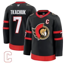 Miesten Ottawa Senators Brady Tkachuk 7 Pelipaita Musta Premium Koti