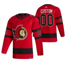 Miesten Ottawa Senators Custom Pelipaita 2020-21 Reverse Retro Punainen Authentic
